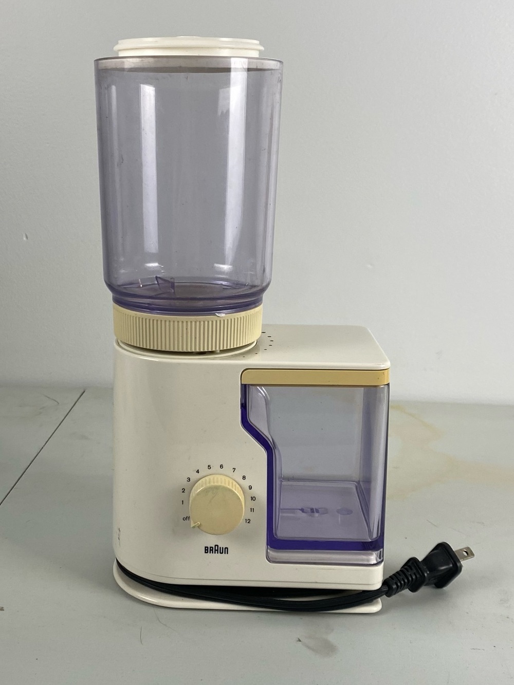 Vintage Braun KMM 20 Type 4045 Burr Coffee Grinder Made in Germany